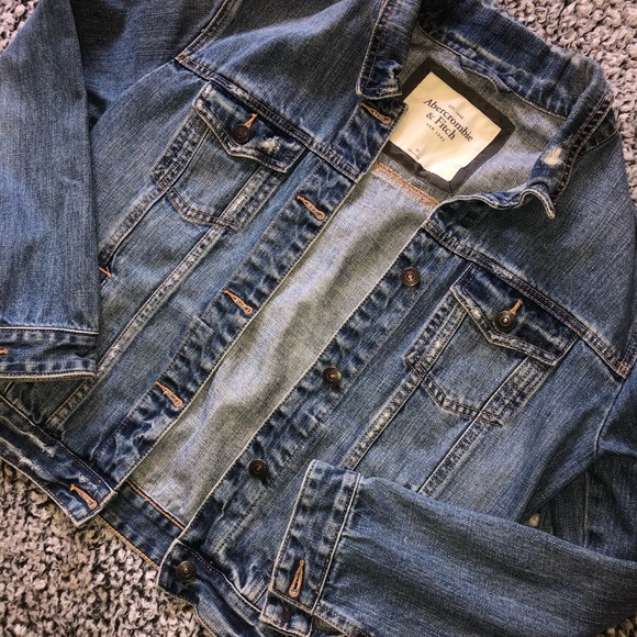 Abercrombie & Fitch Jackets & Blazers - ABERCROMBIE & FITCH Distressed Denim Jacket